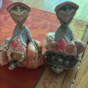 Whimsical Turtle Figurines - Multicolor